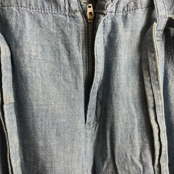 Gap Women’s Blue Wide Leg Linen Pants - Picture 2 of 9